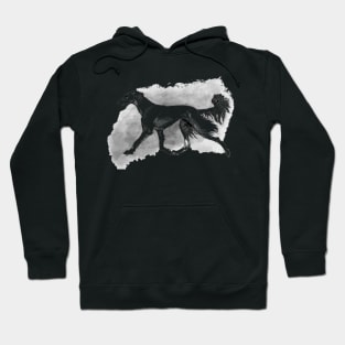 Saluki Trot Dog Art Hoodie